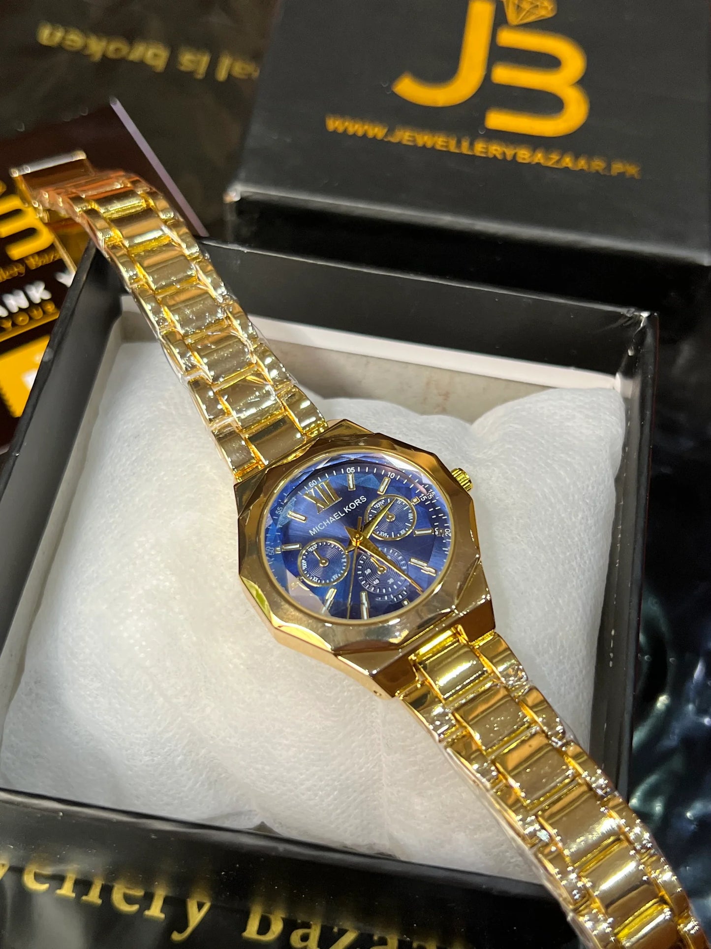 Michael Kors Date Adjust Watch Blue Dial