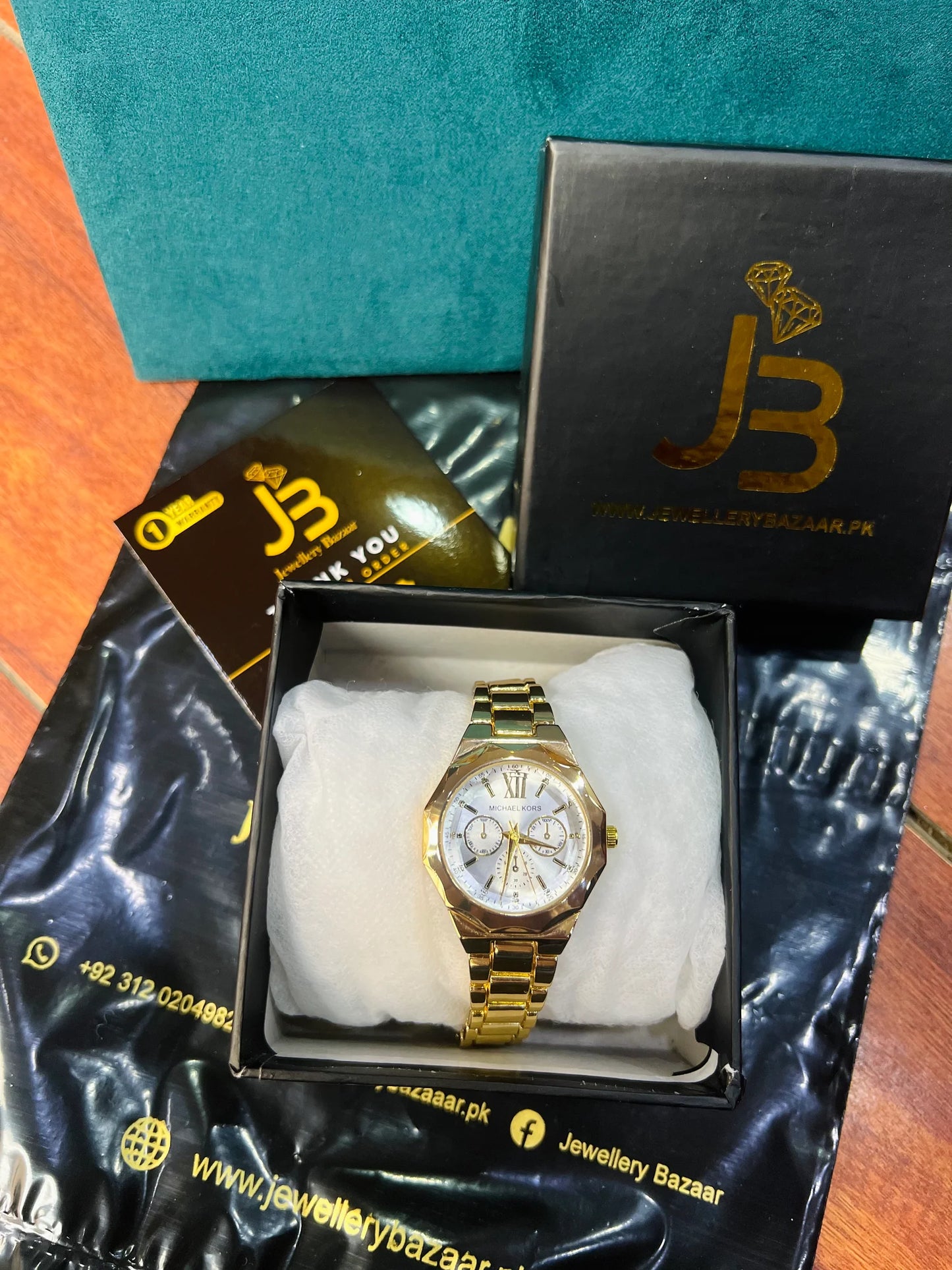 Michael Kors Date Adjust Watch White Dial