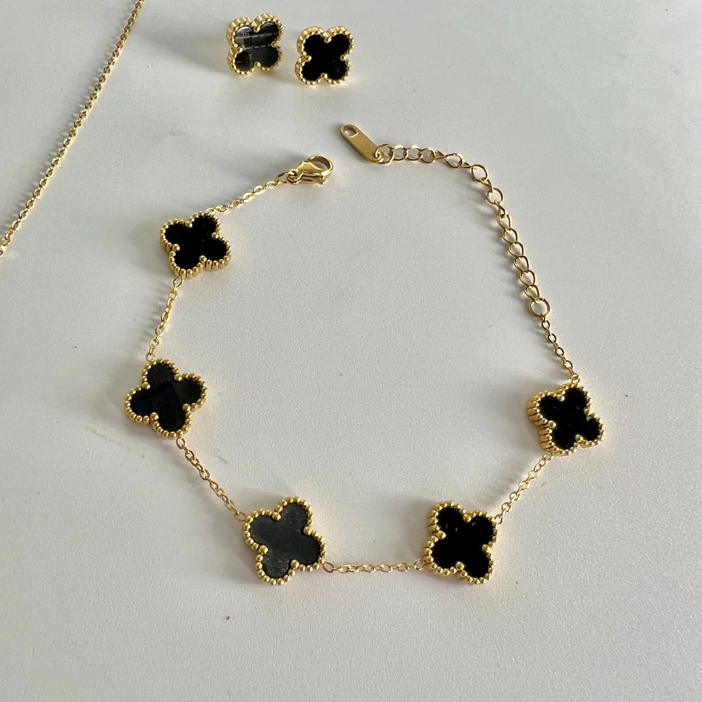 Four Leaf Clover Jewelry Set