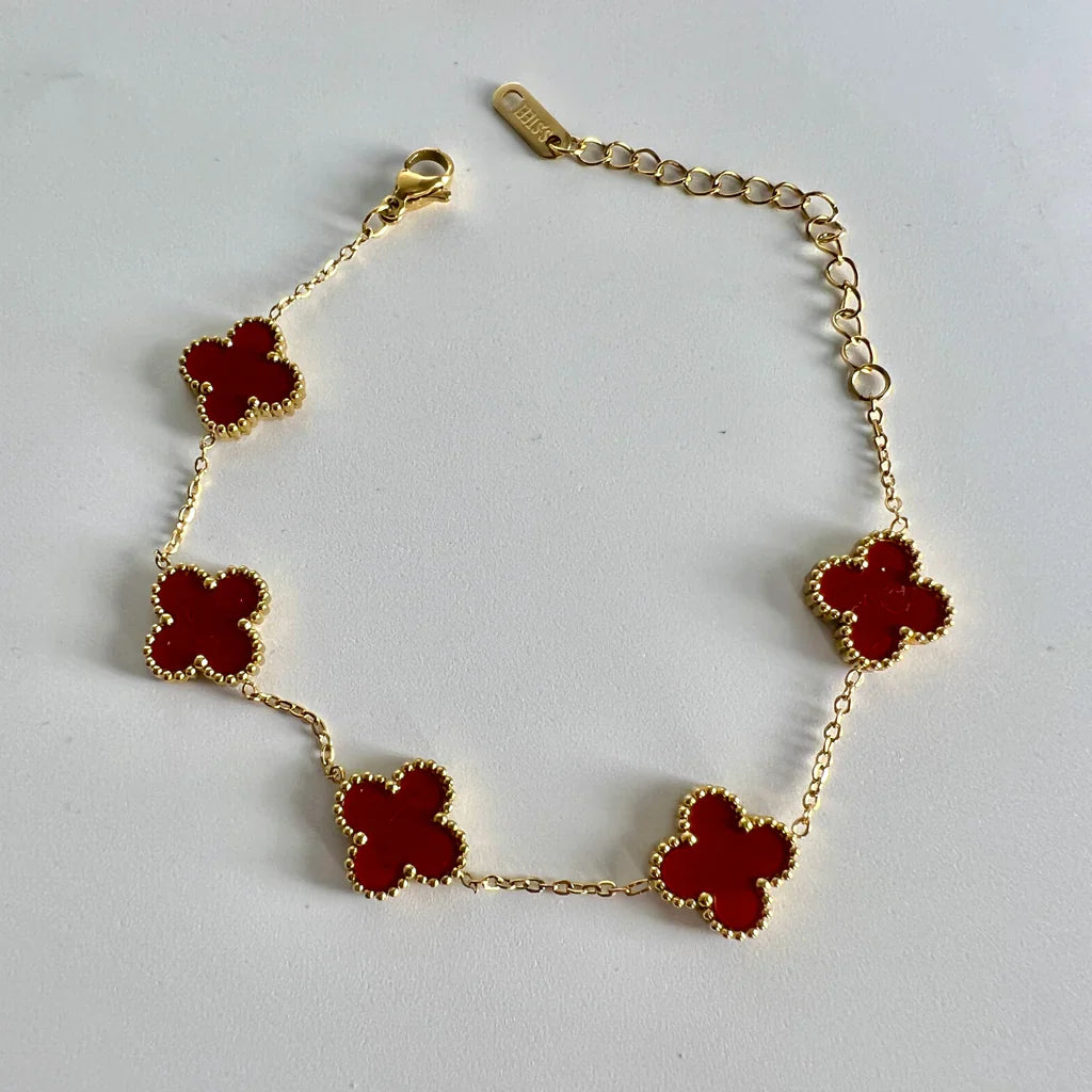 Red Clover Jewelry Set