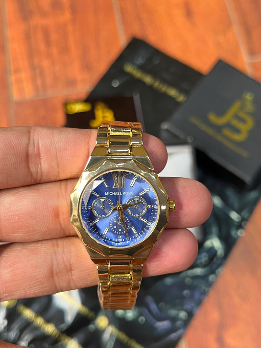 Michael Kors Date Adjust Watch Blue Dial