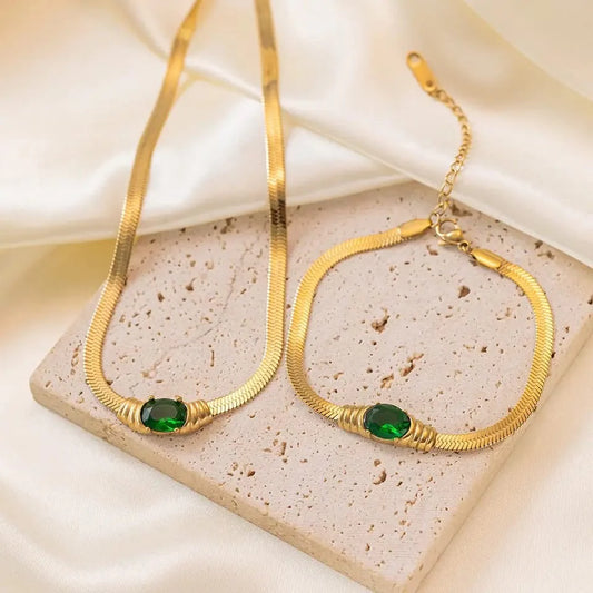 Charlotte Green 2 Piece Set