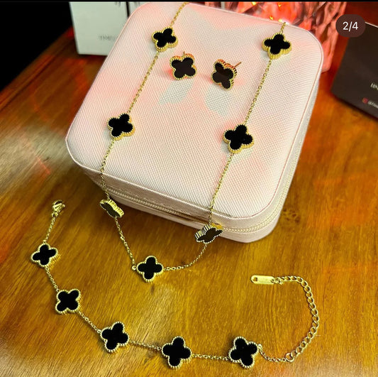 7 Leaf Clover Jewelry Set